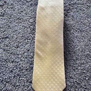 Michael Kors Geometric Patterned Beige Tie